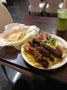 Neighborhood destination for hearty plates of halal Mediterranean & Middle Eastern cuisine.